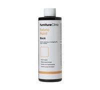 Furniture Clinic Fabric Paint - Use to Restore or Change the Colour of Upholstery, Soft Furnishings, Car Interiors - Easy to Use - Works on All Fabrics (Black, 250 ml)