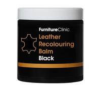 Furniture Clinic Leather Colour Refreshing Balm for Scratches Abrasion Fading for Sofa, Car Seats, Shoes and Clothing - 16 Colours - 250 ml - Black