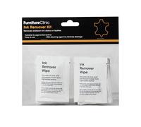 Furniture Clinic Leather Ink Remover Kit - Effectively Remove Pen & Ink Stains from Leather Furniture, Clothing, Car Seats, Shoes & More - Removes Ball Point Pen, Felt Tip Pen, Permanent Ink Stains
