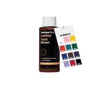 Furniture Clinic Leather Paint - For painting all leathers: footwear, handbags, clothing, etc. Flexible and Durable (Brown, 125ml)