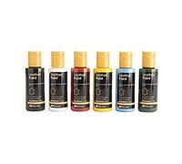 Furniture Clinic Leather Paint Set (6 x 50ml colours) for painting all leathers: footwear, handbags, clothing, etc. Flexible and durable