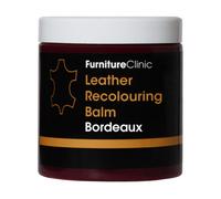 Furniture Clinic Leather Recolouring Balm - Leather Colour Restorer for Sofas, Leather Colour Repair for Faded & Scratched Leather Upholstery, Car Seats, Shoes and Clothing - 16 Colours (Bordeaux)