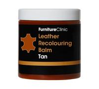 Furniture Clinic Leather Recolouring Balm - Leather Colour Restorer for Sofas, Leather Colour Repair for Faded & Scratched Leather Upholstery, Car Seats, Shoes and Clothing - 16 Colours (Tan)