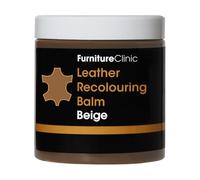 Furniture Clinic Leather Recolouring Balm - Leather Paint Restorer for Sofas, Leather Paint Repair for Faded & Scratched Leather Pads, Car Seats, Shoes and Clothing - 16 Colours (Beige)