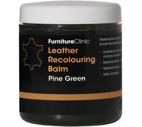 Furniture Clinic Leather Recolouring Balm - Leather Colour Restorer for Sofas, Leather Colour Repair for Faded & Scratched Leather Upholstery, Car Seats, Shoes and Clothing - 16 Colours (Pine Green)
