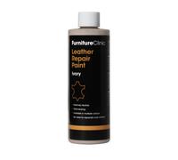 Furniture Clinic Leather Repair Paint & Dye | Self Seal Colourant for Quick and Easy Leather Repair | Suitable for Sofas, Car Seat, Shoes, Handbag, and More - Ivory, 250ml