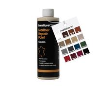 Furniture Clinic Leather Repair Paint & Dye | Self Seal Colourant for Quick and Easy Leather Repair | Suitable for Leather Sofas, Leather Car Seat, Shoes, Handbag, and more - Cream, 500ml