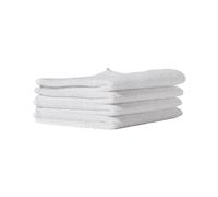 Furniture Clinic Pack of 4 Microfibre Cloths - Lint Free - White Cleaning Cloths - Reusable and Washable, 20 cm x 25 cm, Microfibre-Cloth-4Pack