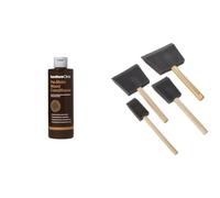 Furniture Clinic Pre-Stain Wood Conditioner - Water-Based - Indoor and Outdoor Use & Rustins Poly Foam Brushes - Professional Grade Paint Applicators for Smooth Finishes