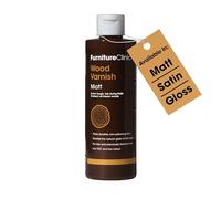 Furniture Clinic Wood Varnish | Matte | Polyurethane Waterproof Coating | Water Based Clear Coat | Wood Sealer for Indoor & Outdoor Furniture | Perfect for Chairs, Tables, Cabinets | 250ml / 8.5 Oz