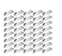 Furniture Corner Connector 10/20/40/50pcs Thickened Stainless Steel Angle Code 90 Degrees Right Fixed Bracket Furniture Connectors(40pc)