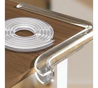 Furniture Corner Guard Edge, Furniture Table Edge Corner Guard U Shape Clear Trim Self-Adhesive 7Ft Multiple Widths