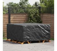 Furniture Cover Black 180x190x85cm 210D Waterproof Indoor Outdoor Protector Fit