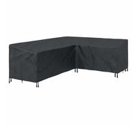 Outdoor Furniture Cover 260x210x80cm Black 210D Oxford Fabric Weather Resistant