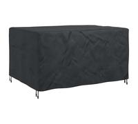 Furniture Cover Plain Black 180 x 140 x 90 cm 210D Waterproof Windproof Weatherproof Protective Cover for Garden Patio Balcony Outdoor Lounge Group Sofa Chair Chair Table