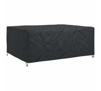 Furniture Cover Plain Black 220 x 190 x 85 cm 420D Weatherproof Protective Cover Waterproof Tarpaulin for Garden Patio Balcony Outdoor Lounge Group Sofa Chair Seating Set