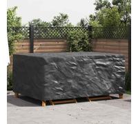 Furniture Cover Plain Black 240 x 180 x 100 cm 210D Waterproof Protective Cover for Garden Patio Balcony Outdoor Lounge Group Protects Sofa Chair Seating Set