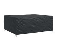 Furniture Cover Plain Black 250 x 210 x 70 cm 600D Waterproof Protective Cover for Garden Patio Balcony Outdoor Lounge Group Weatherproof Cover for Sofa Chair Table