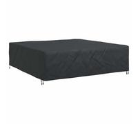 Furniture Cover Plain Black 260 x 260 x 70 cm 600D Weatherproof Protective Cover for Garden Patio Balcony Outdoor Lounge Group Sofa Weatherproof Weather Protection