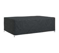 Furniture Cover Plain Black 300 x 200 x 90 cm 210D Weatherproof Water-Repellent Protective Cover for Garden Patio Balcony Outdoor Lounge Group Sofa