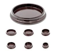Furniture Cups. Carpet Protectors for Round Furniture Legs. Made in Germany (Brown, 40mm Inside Diameter - Please See Second Image Before Ordering This Size, Pack of 12)