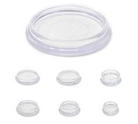 Furniture Cups. Carpet Protectors for Round Furniture Legs. Made in Germany (Clear, 50mm Inside Diameter - Please See Second Image Before Ordering This Size, Pack of 8)