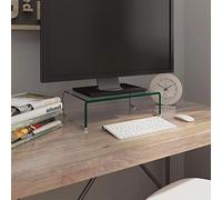 Furniture,Entertainment Centres & TV Stands,TV Stand/Monitor Riser Glass Clear 40x25x11 cm