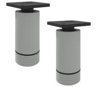 Furniture Feet Adjustable White PP Plastic Accessories Home Hardware vidaXL