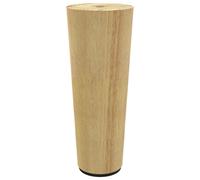 vidaXL Furniture Feet 12 pcs Brown Ã 44 x 100 mm Solid Eucalyptus Wood