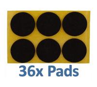 Furniture Feet Felt Pads Floor Protectors Self Adhesive (28mm, 36 Pads)