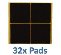 Furniture Feet Felt Pads Floor Protectors Self Adhesive (40mm, 32 Pads)