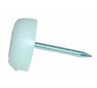 Furniture Glide Pins White Plastic 15mm (Pack of 12) (Product Code - U-B0249)