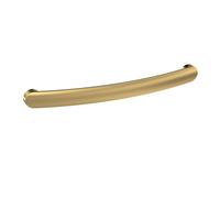 Furniture Handle Round D Shape Handle, 210mm (192mm Centres) - Brushed Brass