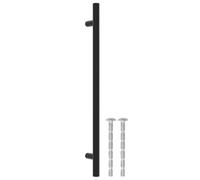 Furniture Handles 20 Pieces Black Stainless Steel with 224mm Hole Spacing, T Shape Handle for Cupboard, Drawer, Door, Dresser, Kitchen, Bathroom, Living Room, Durable, Rustproof, Modern