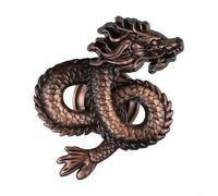 Furniture Hardware Dragon Shape Zinc Alloy Cabinet Handles And Door Knobs Suitable For Children's Rooms Use(Red bronze)