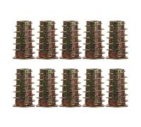 Furniture Hardware Screw-in Nut M8x25 50pcs Zinc Alloy Connector