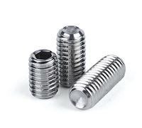 Furniture Hexagon Screws Bolts,304 A2 Stainless Steel Cup Point Grub Screws Hexagon Hex Socket Set Screws Allen Bolts M8 M10 M12 M14 M16(M8x20(5pcs))