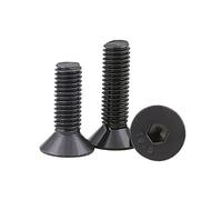 Furniture Hexagon Screws Bolts,5Pcs UNC 4#-40 Black Countersunk Flat Head Hex Socket Allen Screws Bolts High Tensile Grade 10.9(3/16")