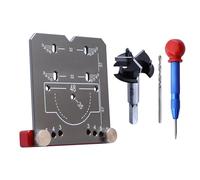 Furniture Hinge Template | Reinforced Aluminium, Drilling Tools for Hinge Template - Kitchen Renovation Improvement Home Manufacturing Furniture Assembly