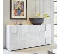 Furniture in Fashion Aspen High Gloss Sideboard With 3 Doors In White