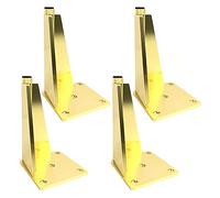 Furniture Legs Gold, Modern Metal Furniture Feet, Cabinet Legs, Table Legs, DIY Replacement Legs, Sofa, Desk, Tv Cabinet Support Legs, Black, 4 Pieces,Gold-15cm/5.9in