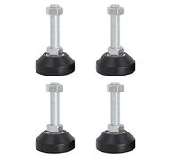 Furniture Leveling Foot Leveling Feet Pack Of 4 Steel And PVC M12 Thread 80x150mm 150kg Capacity