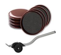 Furniture Lifter Sliders Mover Kit for Carpeted & Hard Floor Surfaces,Move Heavy Furniture Quickly & Easily,3-in-1 Moving System(1 Lifter Tool & 8 Sliders)