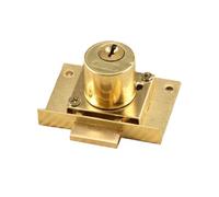 Furniture Lock Cam Lock Cylinder Brass Cam Lock for Door Cabinet Mailbox Cupboard & Drawer Locks 2 Keys 2 Types for Choice