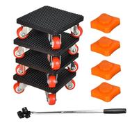 Furniture Movers - 1100 Lbs Appliance Rollers Set | Heavy Duty Furniture Movers with 360° Rotating Wheels for Bed Table Washing Machine Sofa Cabinet Couch Piano Mattress
