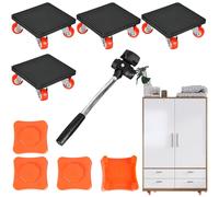 Furniture Movers Sliders - 360 Rotatable Heavy Duty Furniture Movers With 4 Wheels - Anti-Slip Material Handling Products For Piano Couch Sofa Bed wa
