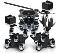 Furniture Movers with Wheels - Set of 4 Heavy Duty Furniture Lifter Tool with 2000 lbs Load Capacity, Easy Sliders Dolly for Moving Appliances, Sofa, Cabinet, and Piano etc (6.3×6.3IN)