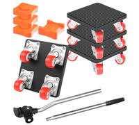 Furniture Moving Wheels Set, Heavy Duty Furniture Mover and Lifter Tool with 4 Wheels- 200KG Capacity for Appliance, Bed, Cabinet, Sofa,Moving Dolly