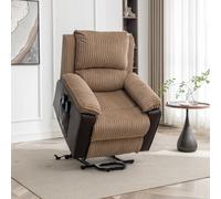 FURNITURE ONE Massage Recliner Chair, Dual Motor Heated 8 Point Massage Sofa Chair in Grey | Size: 1 Pack FURNITURE ONE Grey 1 Pack