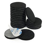 Furniture Pads Floor Protector,18 PCS 50mm Felt Chair Feet Pads 5mm Thick Sliders to Protect Your Wood Floors(Black)